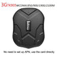Black GPS tracker device with metal emblem on rounded protective shell