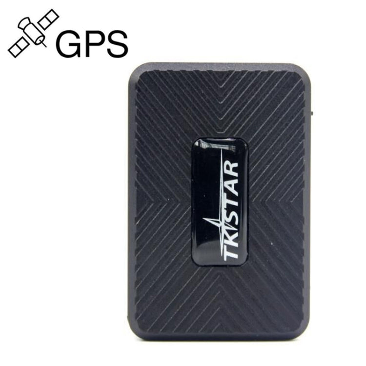 Black GPS vehicle tracker with TKSTAR logo on front