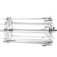 Stainless steel rotisserie skewer frame with straight long and short rods