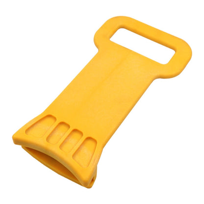 Yellow plastic tire beading rod with handle for removing tire bead