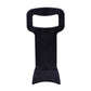 Black plastic tire beading rod with loop handle and curved bottom tip