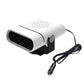 White 24V car heater demister with front vent and DC power cable