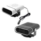 Car heater demister set with white and black units, front vents, and power cable