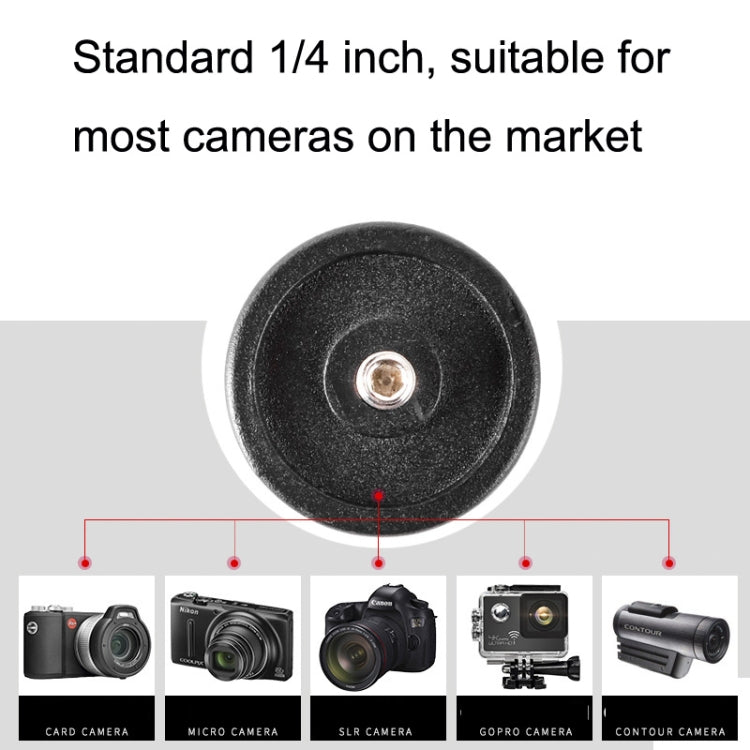 Round 1/4-inch threaded camera mount base disc for action camera tripod socket