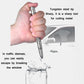 Tungsten-steel tipped LED safety pen held near car window with broken glass