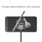 Black charging pad with textured surface and foreign object detection illustration