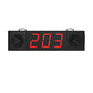 Black wireless meal caller display with red 203 digits and side speaker grills