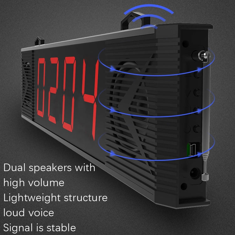Black wireless meal caller with dual side speaker vents and airflow indicators