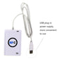 Contactless IC card reader with NFC logo and USB plug-in power cable