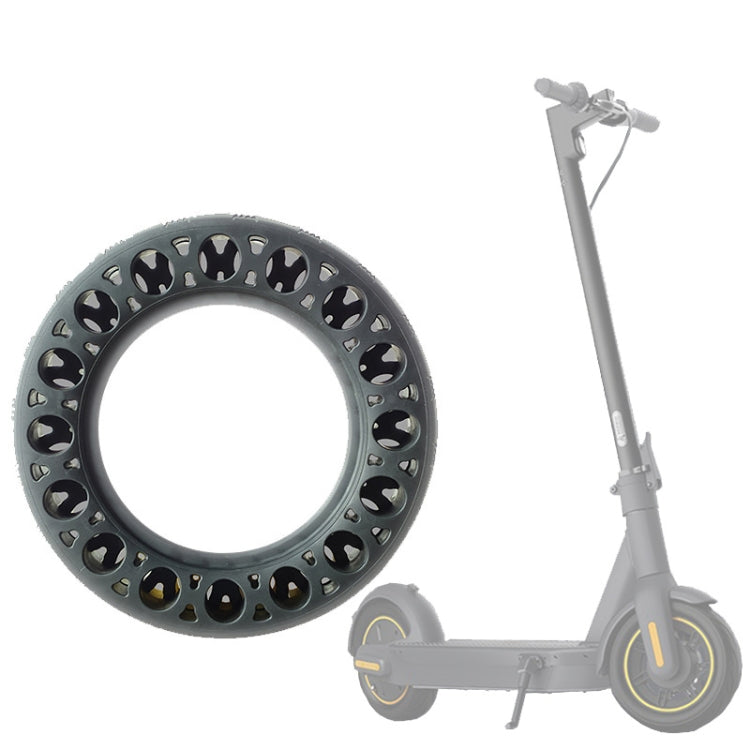10-inch rubber solid tire with spoked cutout rim