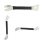 Set of two car door panel trim removal tools with black handles and stainless steel ends