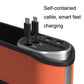 Car seat slot storage box with self-contained cable and USB fast charge