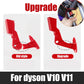Red switch lock key button with upgrade vs old-style comparison graphic