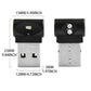 Car USB LED atmosphere light with USB plug, size diagram with measurements