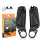 Folding bicycle handlebar rear-view mirror kit, black mirror with mounting hardware and box