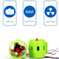 Green waterproof propeller motor housing with red fan and attached red/black wires