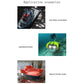 Green underwater propeller motor accessory for ship model use