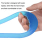 Blue single-hole stretching puller with textured, non-slip grip