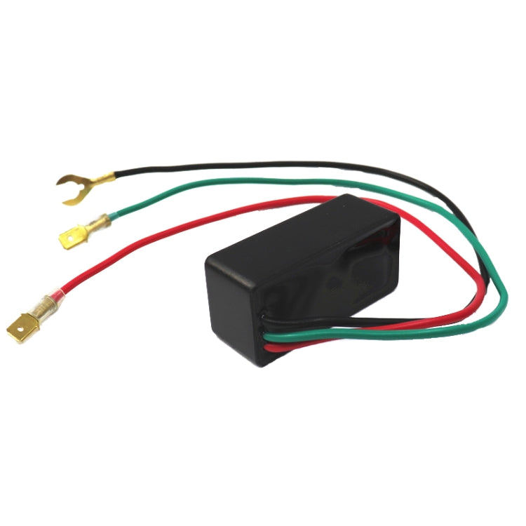 LED flasher relay module with black housing and prewired leads