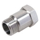 Stainless oxygen sensor adapter extension with M18x1.5 male threads and hex body