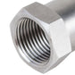 Close-up of oxygen sensor adapter extension with internal M18x1.5 threads