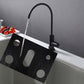 Black water-resistant 5-hole stove protective cover pad with five oval cutouts