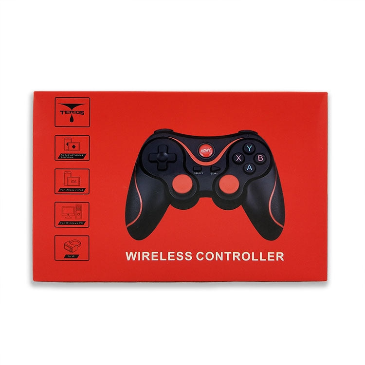 T3 wireless controller retail box with controller graphic and bold text on red background