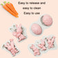 Rabbit and egg silicone mold kit with molded pieces and carrots for theme baking