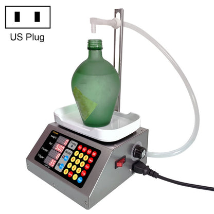 Automatic liquid dispensing machine with dosing platform, tube, and green bottle