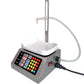 Automatic liquid dispensing machine with white reservoir tray and dosing tube