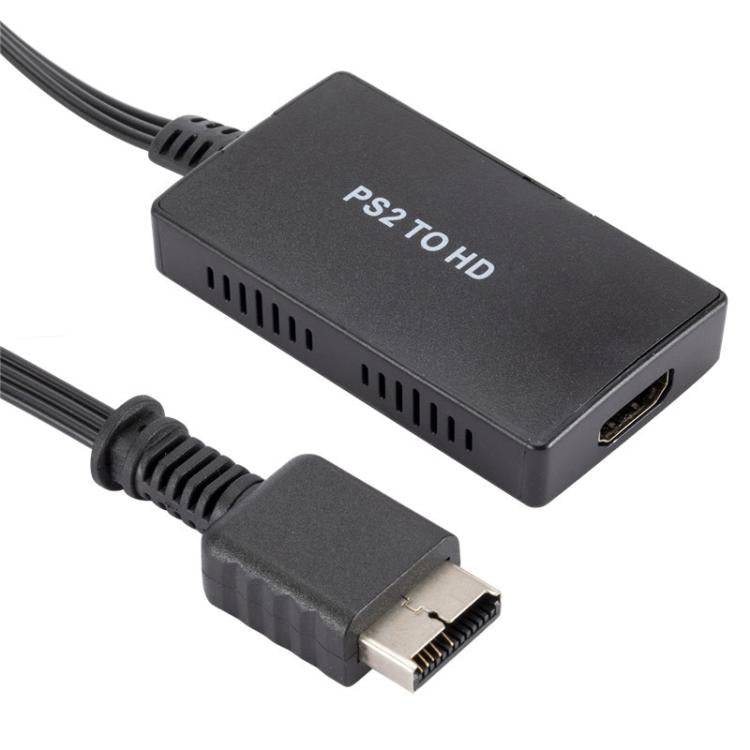PS2 to HDMI converter with vented sides and HDMI output connector