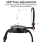 360° rotating bicycle rearview mirror with wrist strap and multi-angle adjustable mount