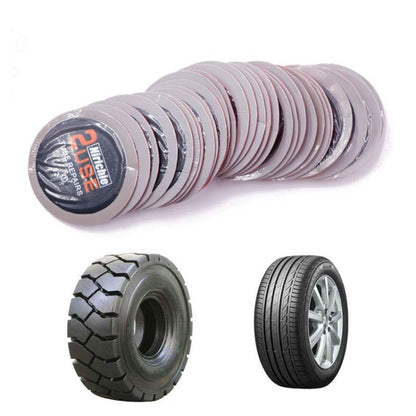 Round cold tire repair patch film rolls, 60mm size, with tire-ready patch pieces