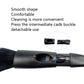 Detachable connector on detailing brush handle with soft bristle head