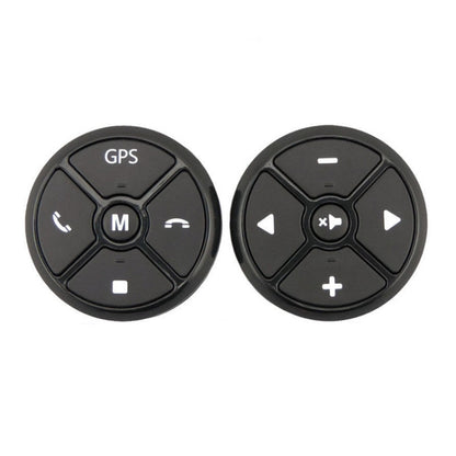 Black round steering wheel remote button set with GPS and M center button