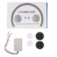 Round black GPS steering wheel controller with included control box and cable