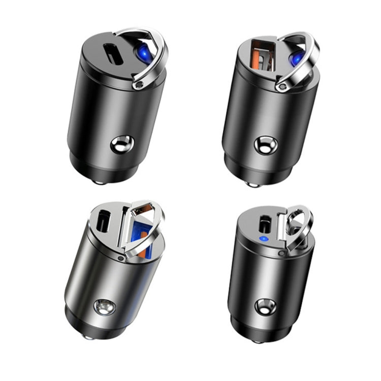 Car cigarette lighter fast charge plugs, mixed black and silver dual-port designs