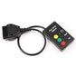 VAG OBD2 maintenance lamp reset tool set with two OBD-II connectors and LED buttons