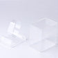 Clear watch display box set with rectangular open bases and strap slot inserts.