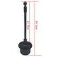 Phone mount bracket with long stem; height markers show about 29 cm total, dark gray