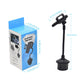 Phone holder bracket with long hose, 13 in/33 cm total length, dark gray