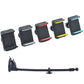 Assorted color suction cup phone holders with flexible neck and dual clamps