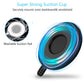 Washable suction pad for dashboard or windshield mount with blue airflow ring