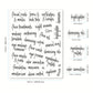 Bathroom script label sheet and size guide for skincare, hair, and eye category labels