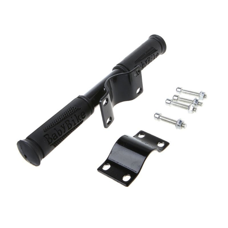 Black armrest rod riser bracket with included bolts and mounting plate