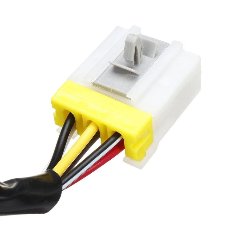 Ignition switch plug with yellow latch and multicolor wire leads