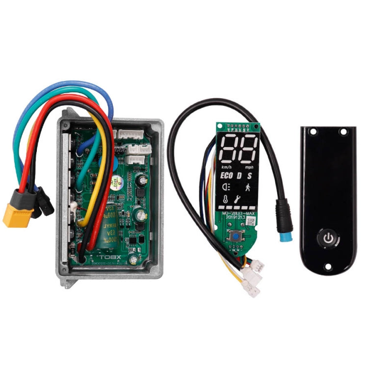Electric scooter digital display instrument kit with circuit board modules and display panel