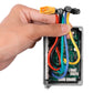 Electric scooter digital display instrument open housing with wiring being installed