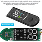 Electric scooter digital display instrument with black face and illuminated LCD screen