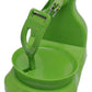 Green fruit peeler bowl and handle frame for holding a fruit while peeling